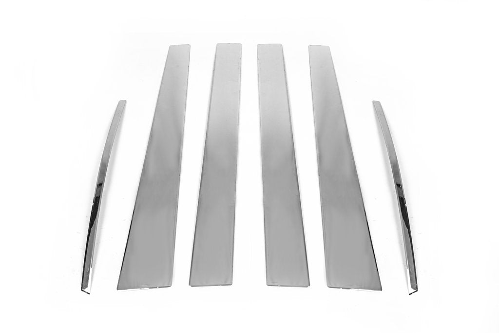 Stainless Steel Door Pillar Trim (6 pcs) for Mitsubishi L200 2015-2024 - image 2