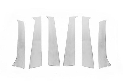 Door pillar molding (6 pieces, stainless steel) for Hyundai Santa Fe 2 2006-2012 - Reelken Auto
