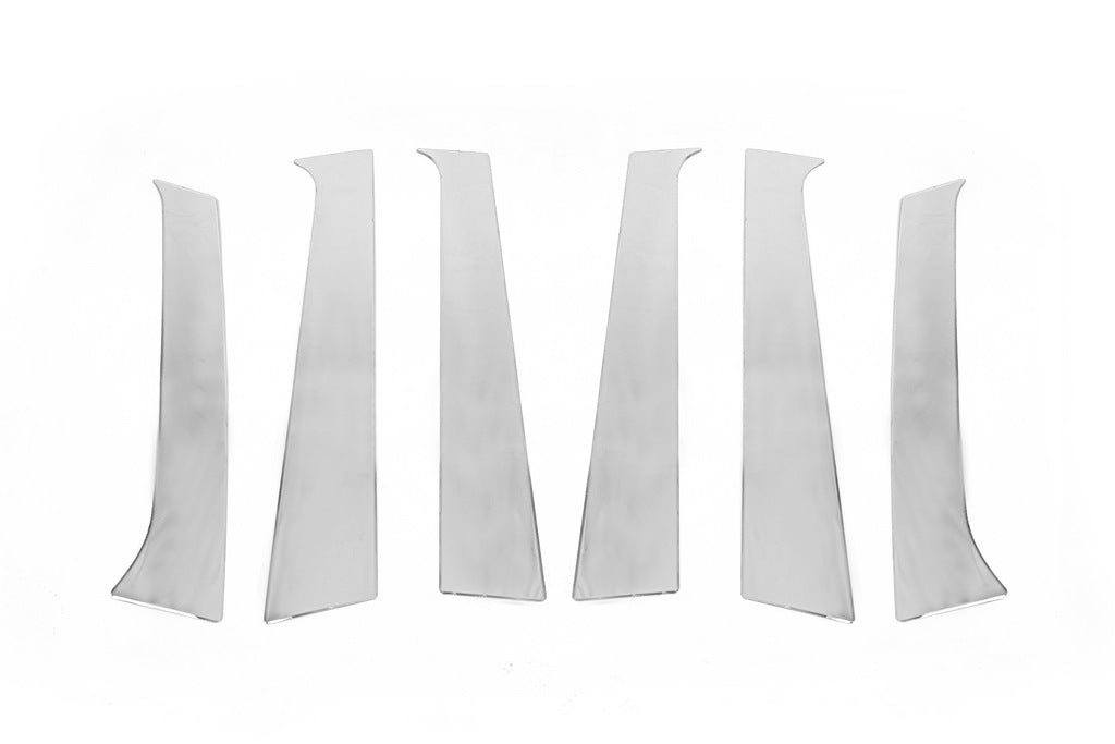 Stainless Steel Door Pillar Trim (6 pcs) for Hyundai Santa Fe 2 2006-2012 - image 4