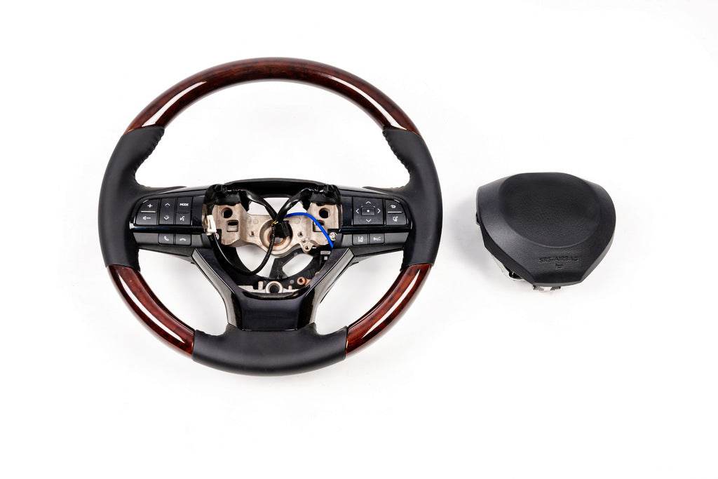 Steering wheel assembly (for wood) for Lexus LX570/450d - Reelken Auto