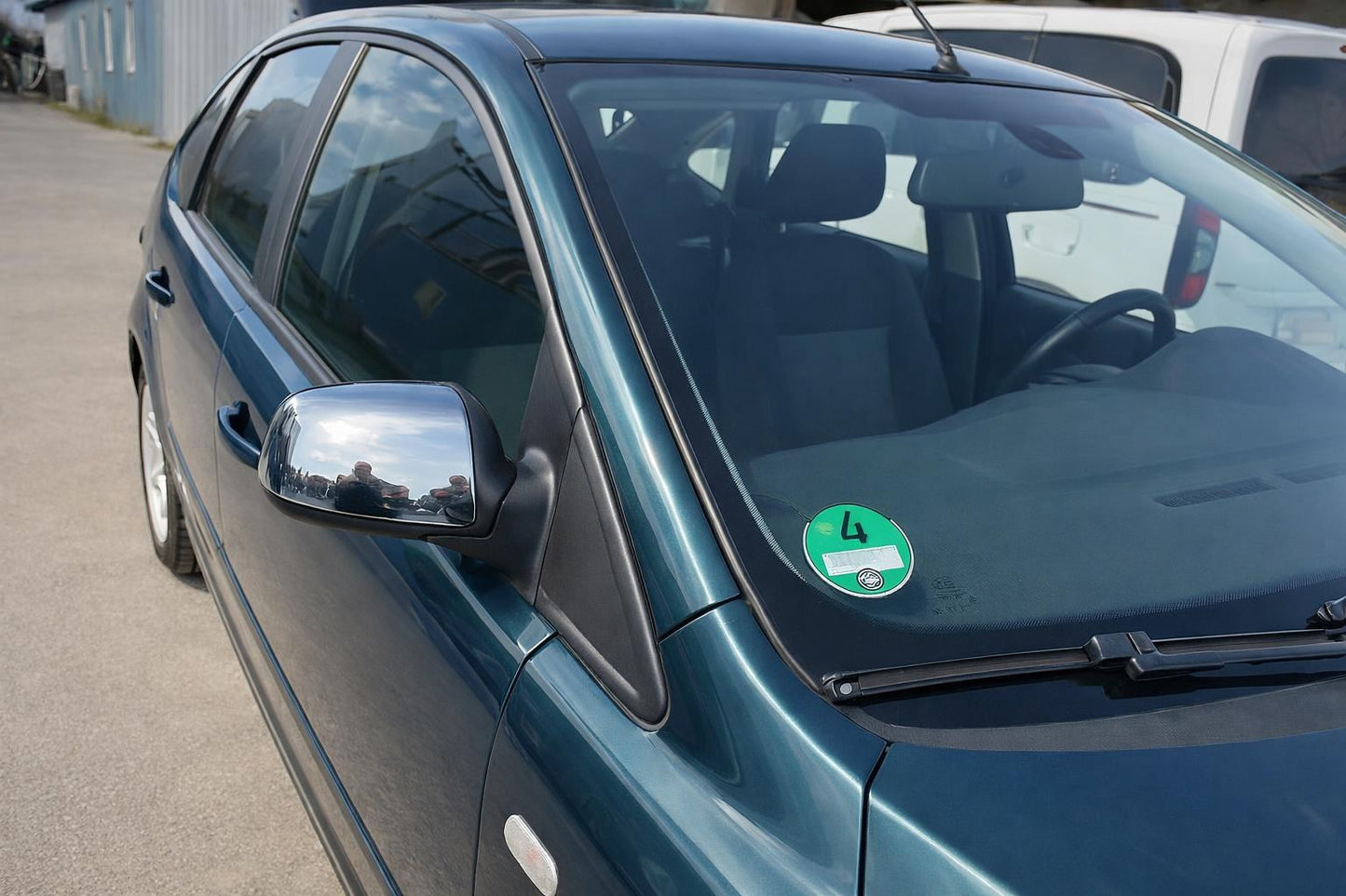 Mirror Covers (2 pcs, Stainless Steel) for Ford Fiesta 2002-2008 - image 1