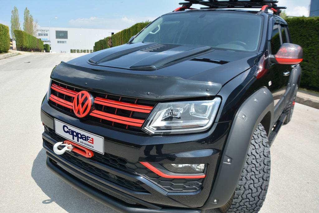 The hood deflector (EuroCap) for Volkswagen Amarok 2010-2022 - Reelken Auto