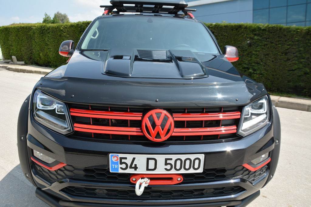 The hood deflector (EuroCap) for Volkswagen Amarok 2010-2022 - Reelken Auto