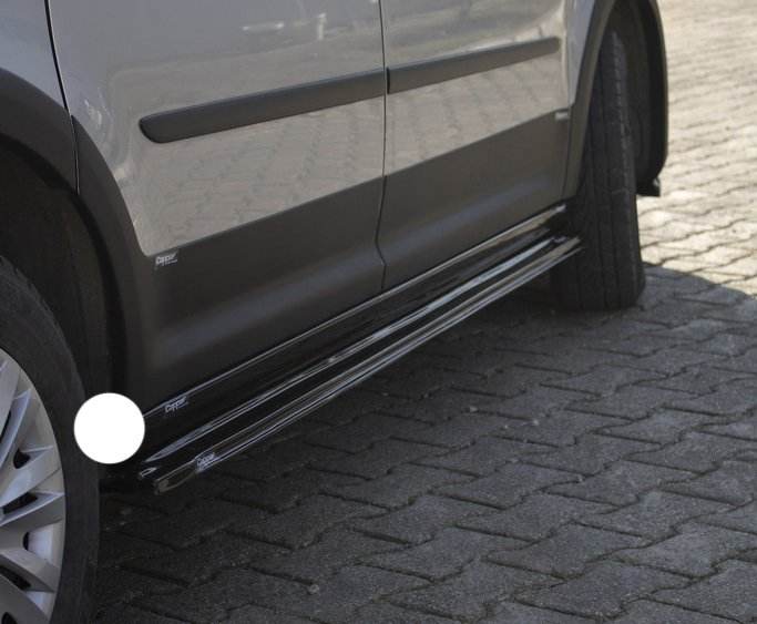 EuroCap side sills (standard base, black) for Volkswagen Caddy 2015-2020 - Reelken Auto