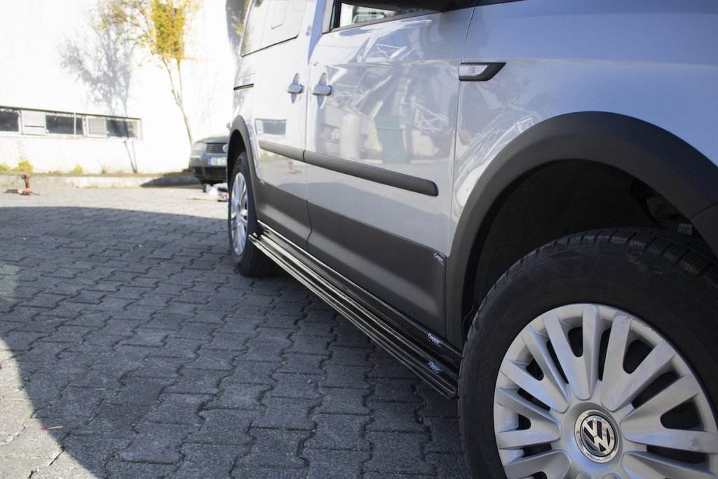 EuroCap side sills (standard base, black) for Volkswagen Caddy 2015-2020 - Reelken Auto