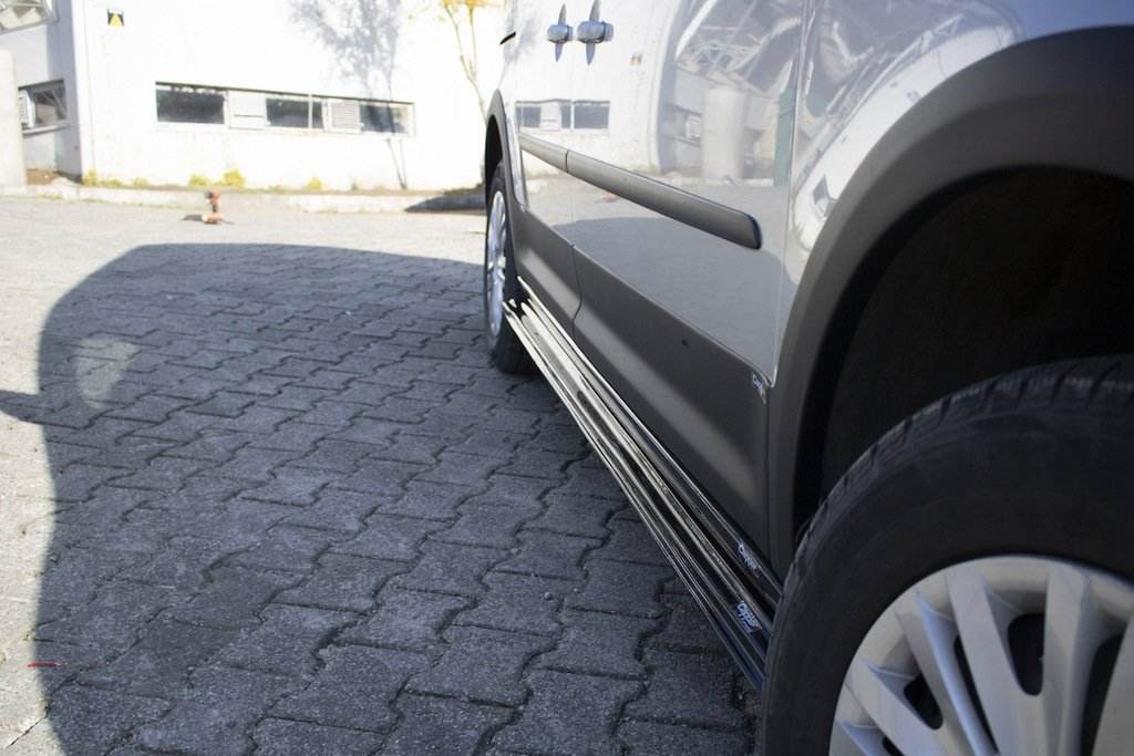 EuroCap side sills (standard base, black) for Volkswagen Caddy 2015-2020 - Reelken Auto