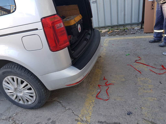Cover on the rear bumper EuroCap (ABS) for Volkswagen Caddy 2015-2020 - Reelken Auto
