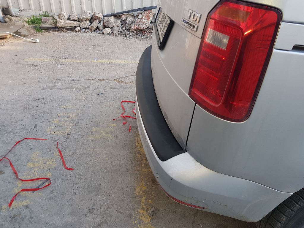 Cover on the rear bumper EuroCap (ABS) for Volkswagen Caddy 2015-2020 - Reelken Auto