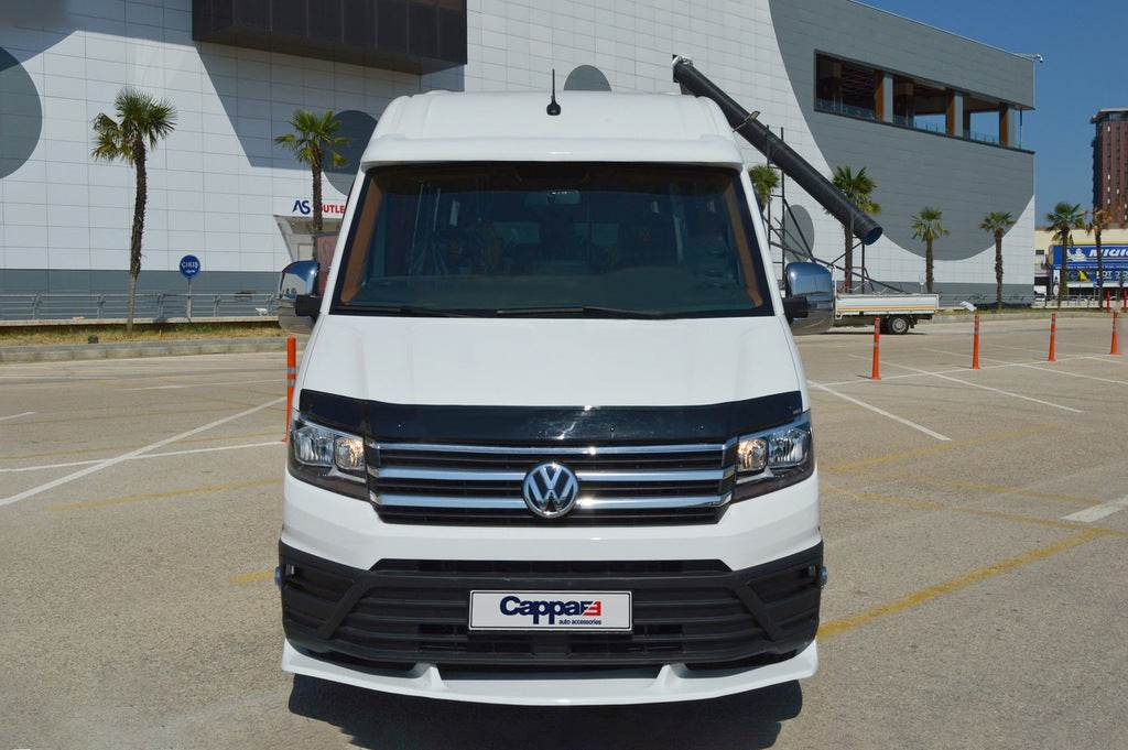 The hood deflector (EuroCap) for Volkswagen Crafter 2016- - Reelken Auto
