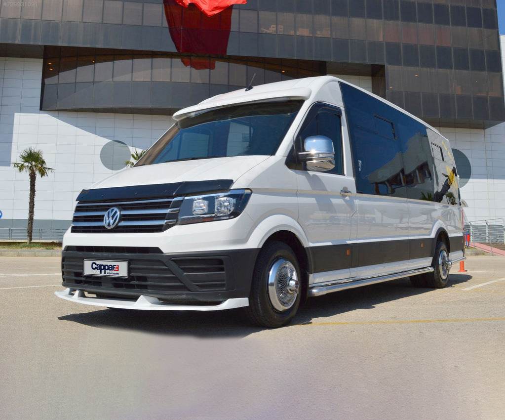 The hood deflector (EuroCap) for Volkswagen Crafter 2016- - Reelken Auto