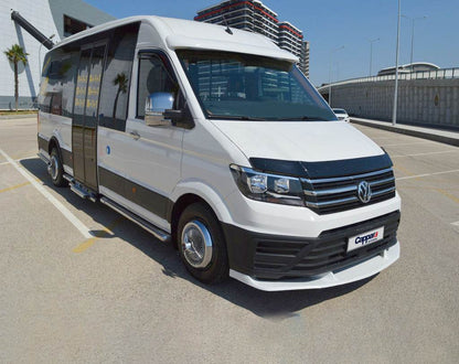 The hood deflector (EuroCap) for Volkswagen Crafter 2016- - Reelken Auto