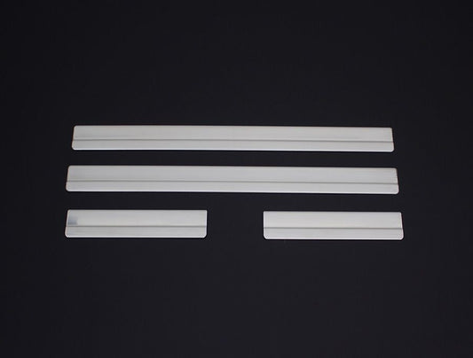 Door Sill Protectors OmsaLine (4 pcs, Stainless Steel) for Volkswagen Polo 2001-2009 - image 1