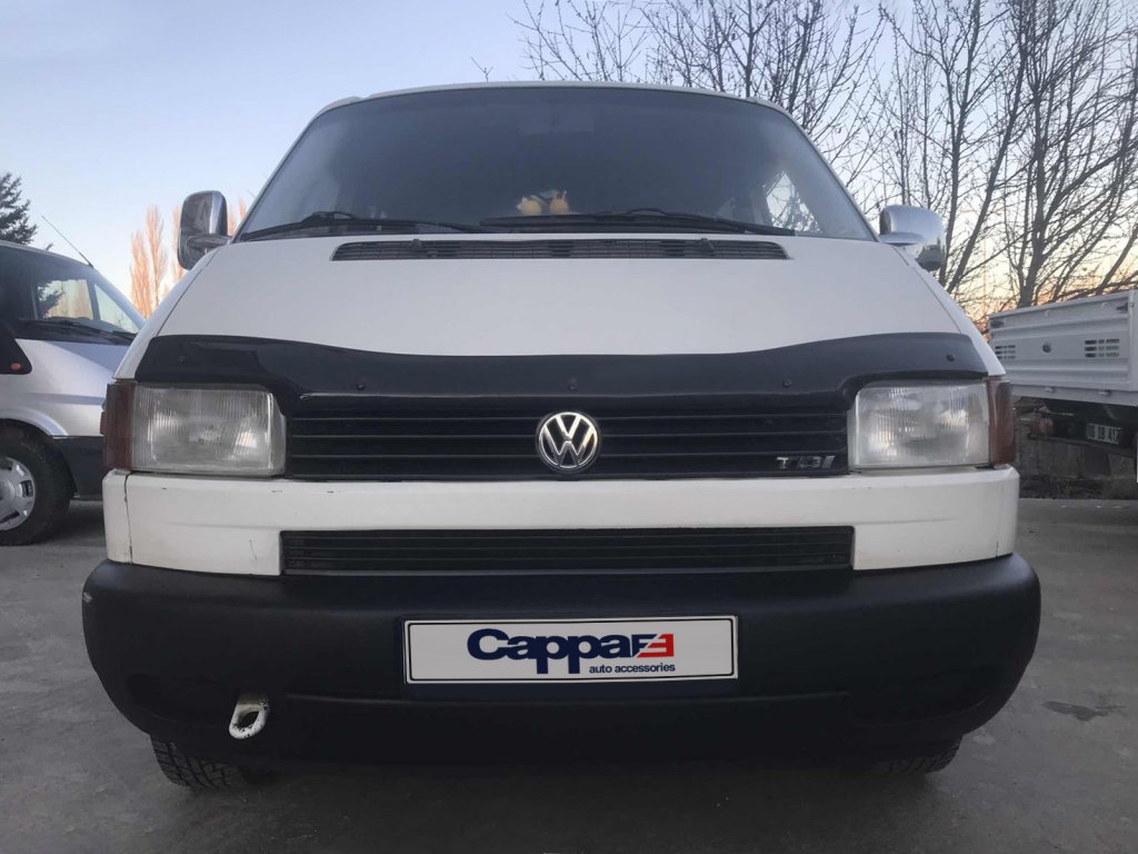 Hood deflector (straight headlights) (EuroCap V1) for Volkswagen T4 Transporter 1990-2003 - image 3