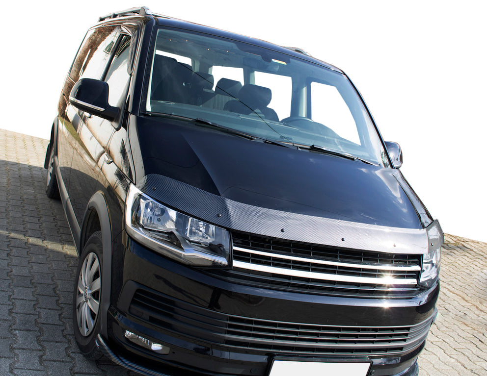 Hood Deflector Carbon Look (EuroCap) for Volkswagen T6 2015-2024 - image 1