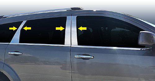 Molding door racks (8 pieces, stainless steel) for Fiat Freemont - Reelken Auto