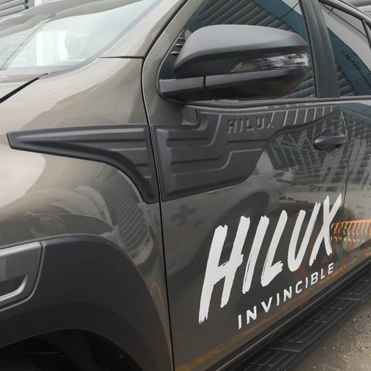 Molding on the top of the door (4 pcs, ABS) for Toyota Hilux 2015↗ - Reelken Auto