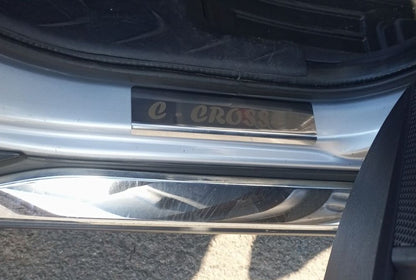 Door Sill Covers (4 pcs, Stainless Steel) for Citroen C-Crosser 2007-2013 - image 5