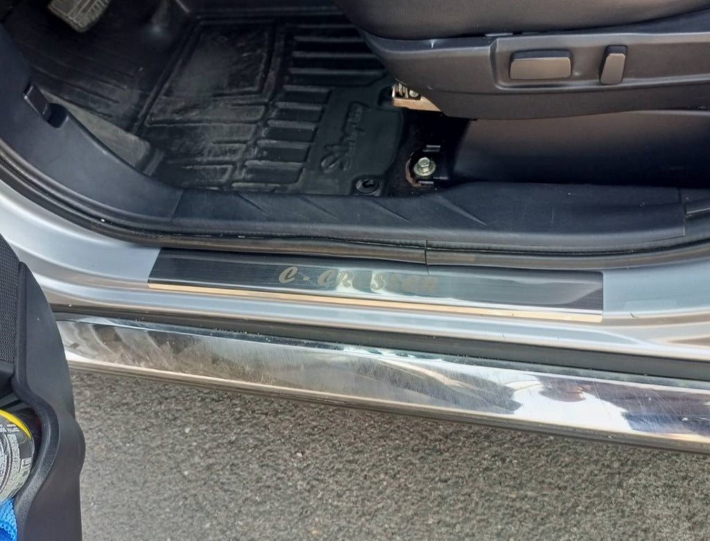 Door Sill Covers (4 pcs, Stainless Steel) for Citroen C-Crosser 2007-2013 - image 1