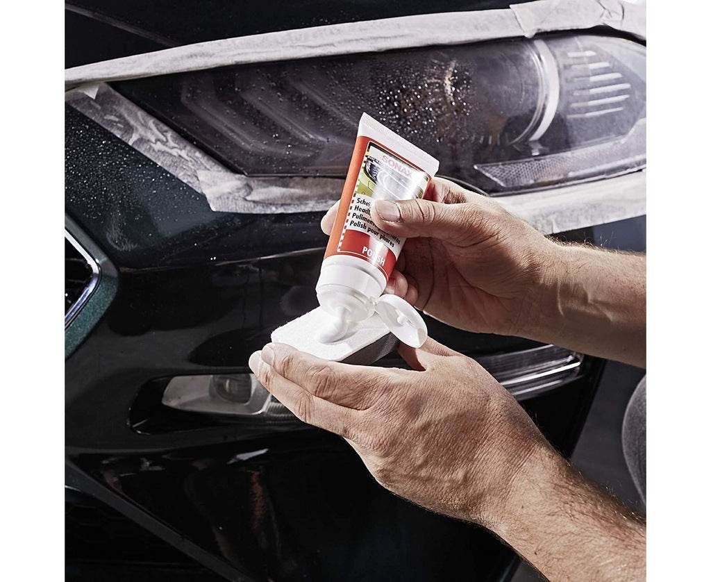 Sonax Plastic headlight polishing kit - Reelken Auto