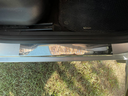 Carmos Door Sill Protectors (4 pcs, Stainless Steel) for Skoda Fabia 2000-2007 - image 1