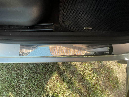 Sill Carmos (4-piece, stainless steel.) for Skoda Fabia 2007-2014 - Reelken Auto