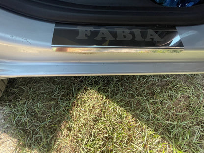 Carmos Door Sill Protectors (4 pcs, Stainless Steel) for Skoda Fabia 2007-2014 - image 1