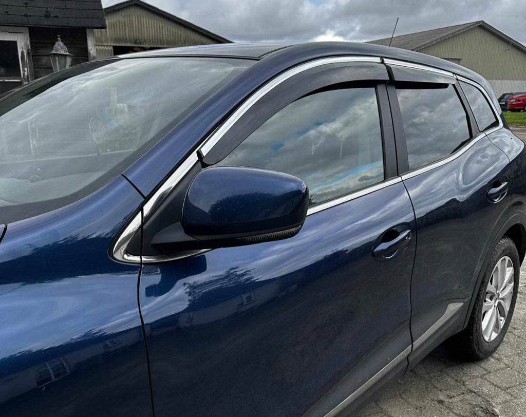 Windshields with chrome (4 pcs, Sunplex Chrome) for Renault Kadjar - Reelken Auto