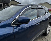 Window Deflectors with Chrome Trim (4 pcs, Sunplex Chrome) for Renault Kadjar 2015-2022 - image 1