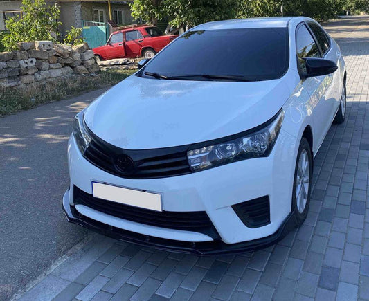 The front bumper spoiler LIP (black) for Toyota Corolla 2013-2019 - Reelken Auto