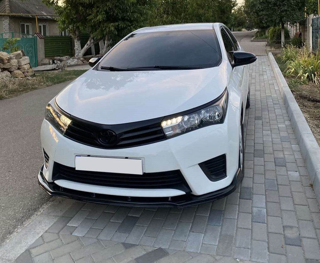 The front bumper spoiler LIP (black) for Toyota Corolla 2013-2019 - Reelken Auto