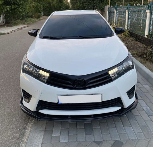 Front bumper lip (black) for Toyota Corolla 2013-2019 - image 2
