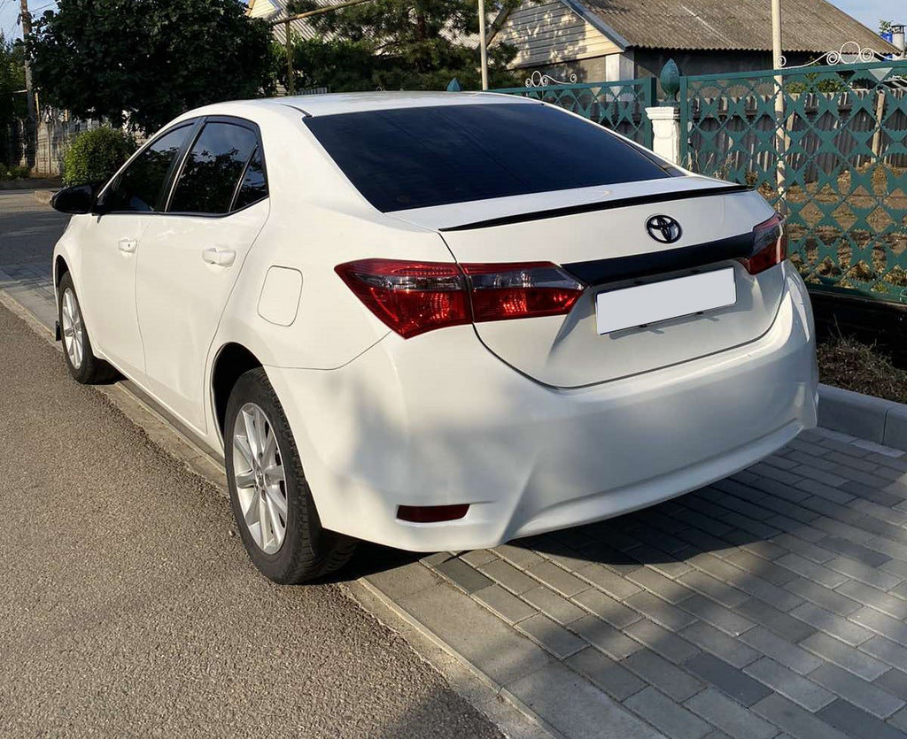 Lip Spoiler (Sunplex, black) (118cm *6.4cm) for Toyota Corolla 2013-2019 - image 1