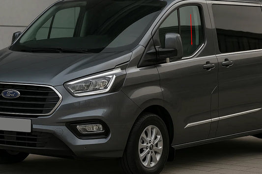 Window Trim (2 pcs, Stainless Steel) for Ford Custom 2023- - image 1