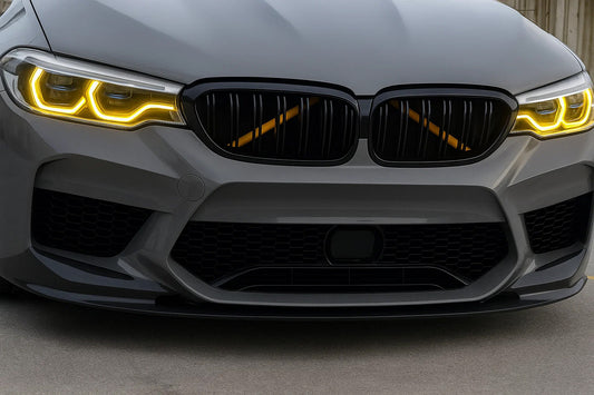 Kidney Grilles M-Look (2017-2020, Gloss Black) for BMW 5 Series G30/31 2017-2023 - image 1