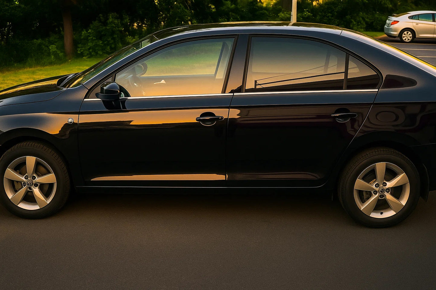 Window Trim Stainless Steel (4 pcs) for Skoda Rapid 2012-2019 - image 1