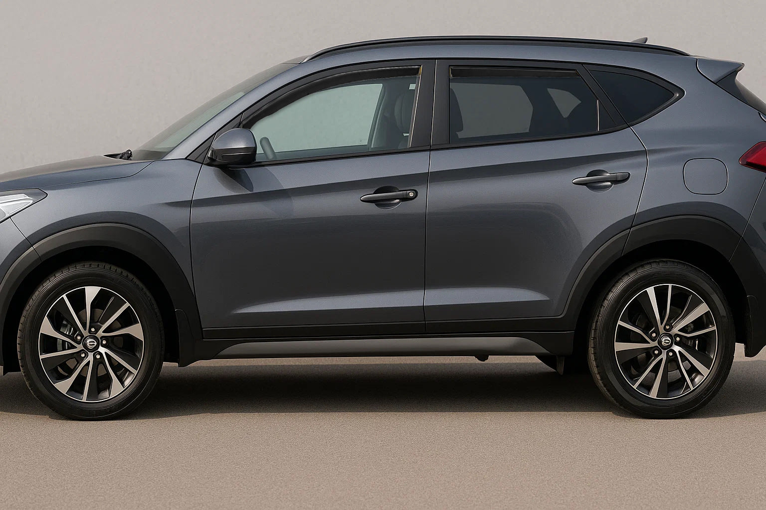 In-Channel Wind Deflectors Niken Luxury (4 pcs) for Hyundai Tucson TL 2016-2021 - image 1