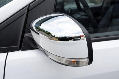 Mirror Covers (for EU, 2 pcs, stainless steel) for Ford Focus III 2011-2017 - image 1