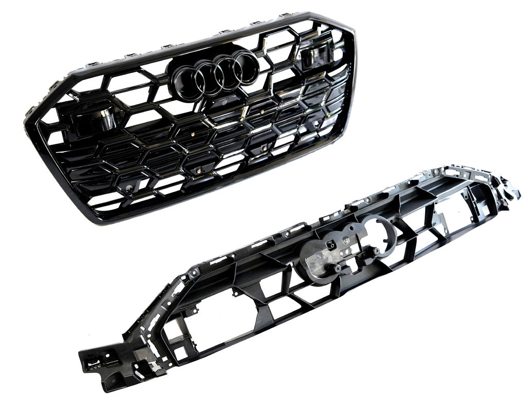 RS-style front grille (2024+, black) for Audi A6 C8 2018- - image 4