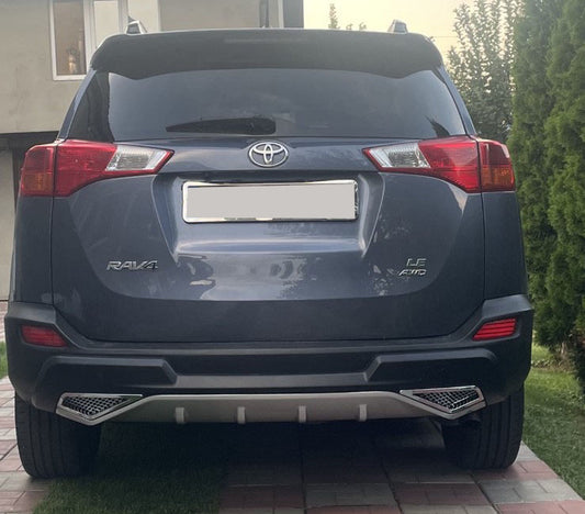 Rear bumper protector PZ415-X0462-00 (2013-2016) for Toyota Rav 4 2013-2018 - image 1