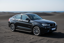 Side Steps Allmond Black (2 pcs, Aluminum) for BMW X4 F-26 2014-2018 - image 1