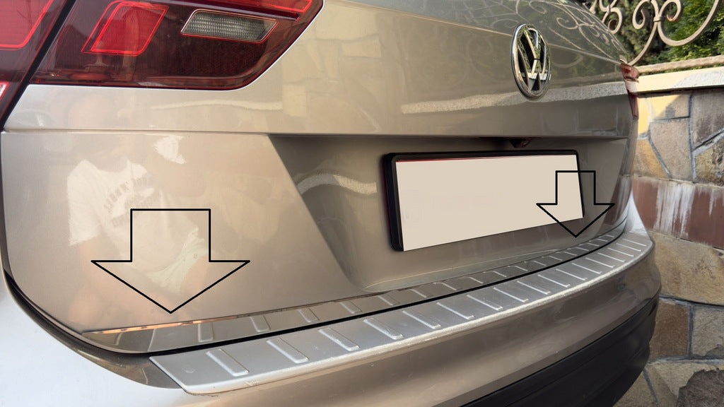 Trunk edge (stainless steel) for Volkswagen Tiguan 2016-2023 - image 5