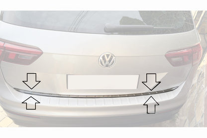 Trunk edge (stainless steel) for Volkswagen Tiguan 2016-2023 - image 4