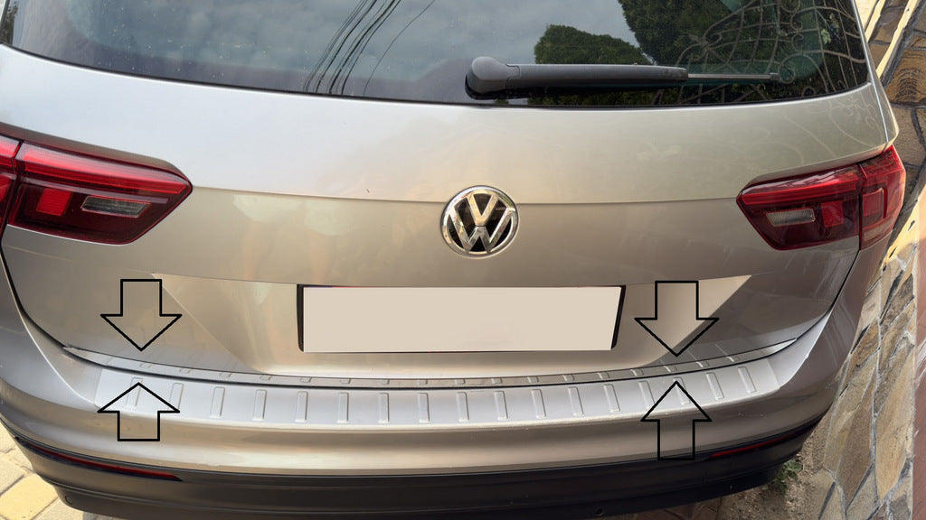 Trunk trim stainless steel for Volkswagen Tiguan 2016-2023 - image 7