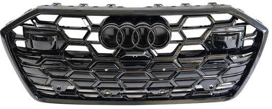 RS-style front grille (2024+, black) for Audi A6 C8 2018- - image 1