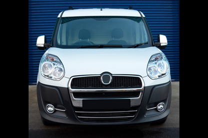 Lower grille trim (2010-2015, 2 pcs, stainless steel) for Fiat Doblo II 2010-2022 - image 5