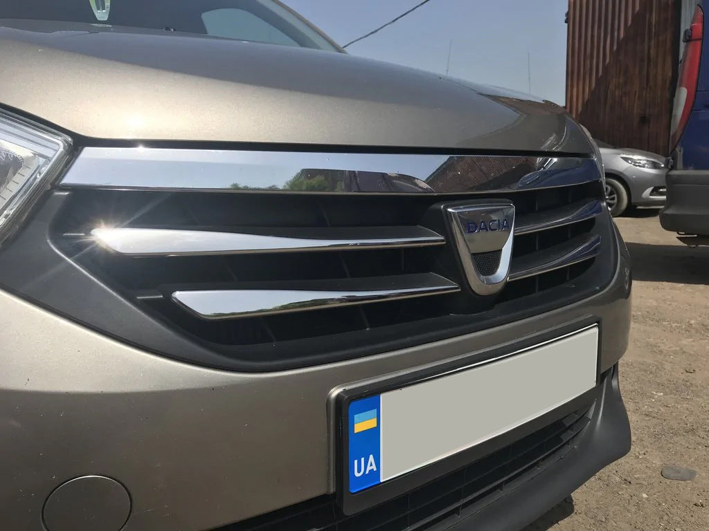 Chrome Grille Covers (4 pcs, Stainless Steel) for Dacia Lodgy 2012-2022 - image 5