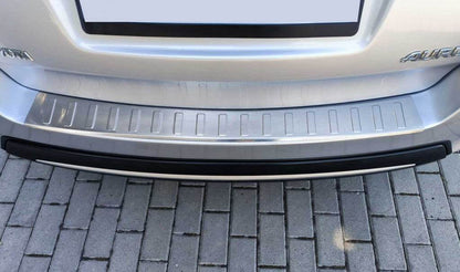 Rear bumper cover Carmos (SW) (stainless steel) for Toyota Auris 2012-2018 - Reelken Auto
