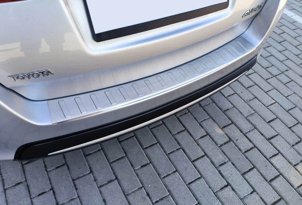 Rear bumper cover Carmos (SW) (stainless steel) for Toyota Auris 2012-2018 - Reelken Auto