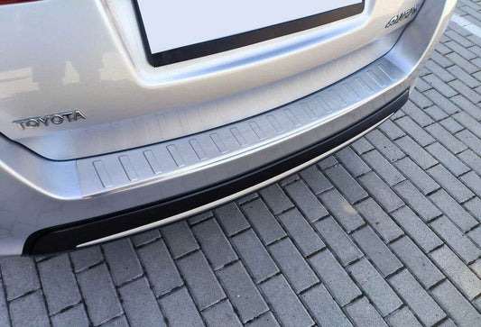 Rear bumper cover Carmos (SW) (stainless steel) for Toyota Auris 2012-2018 - Reelken Auto