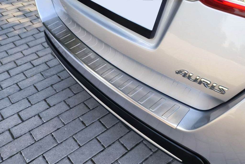 Rear bumper cover Carmos (SW) (stainless steel) for Toyota Auris 2012-2018 - Reelken Auto